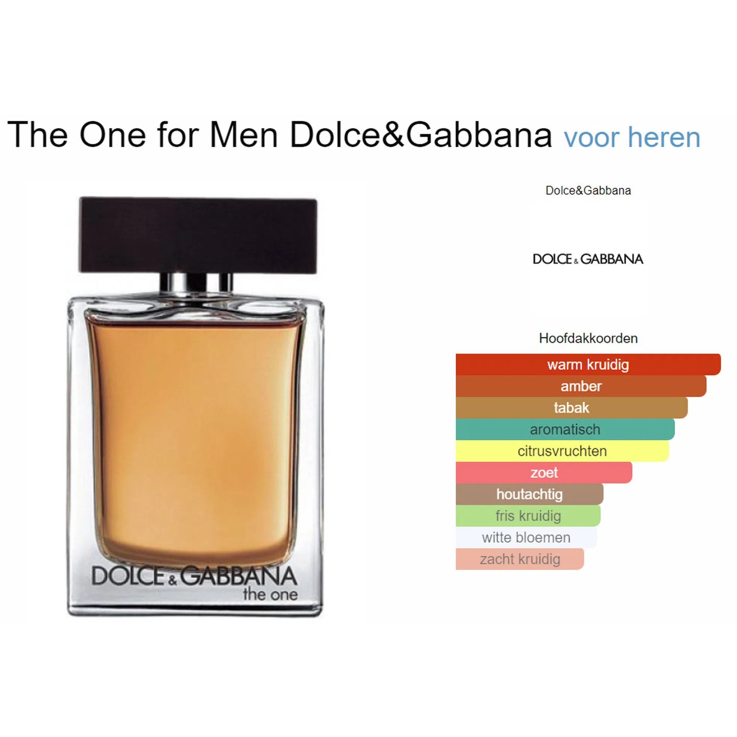 Fragrantica Parfum Tester Dolce & Gabbana Dolce&Gabbana The One Eau de Toilette voor Heren Eau de Toilette | Parfumstaaltjes