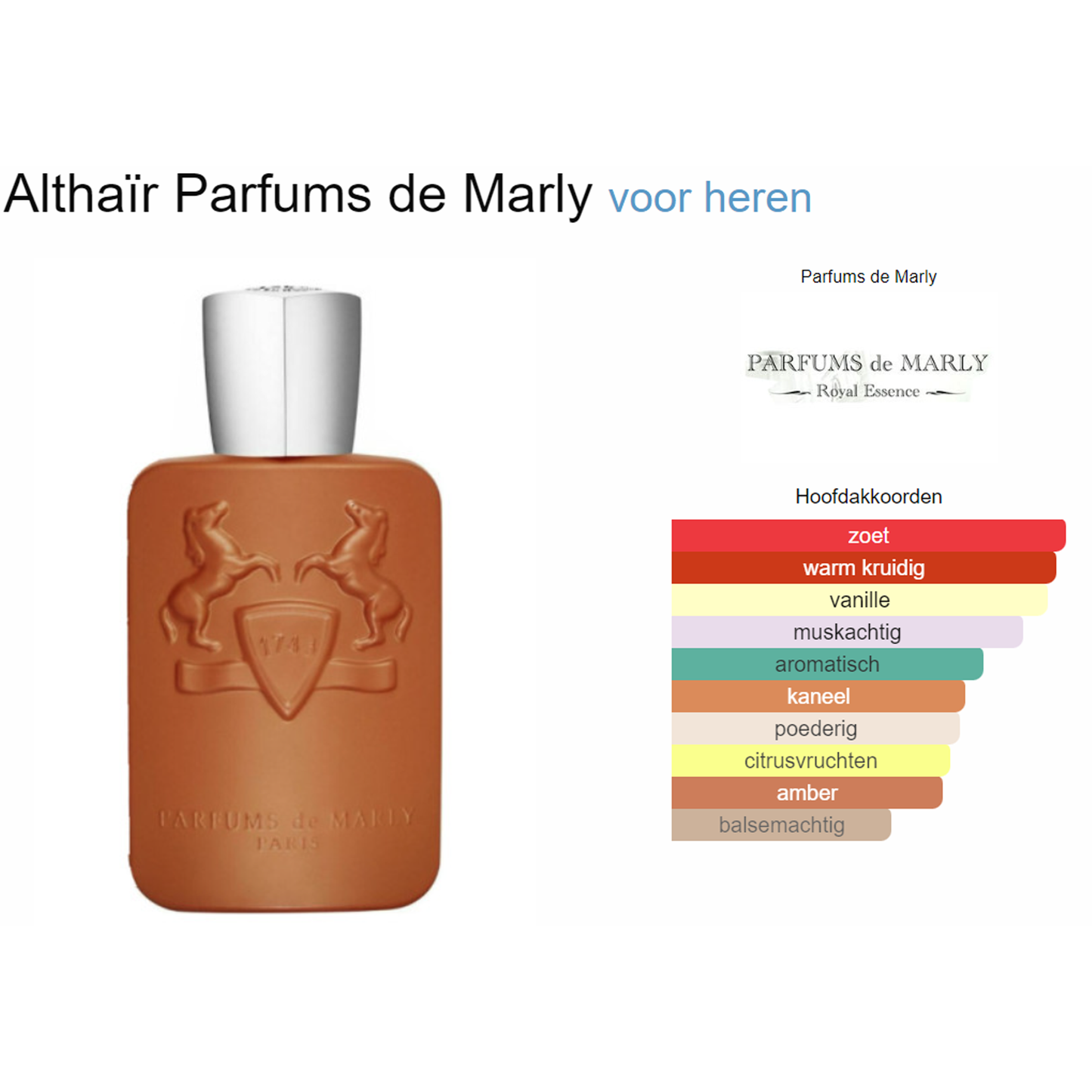 Fragrantica Parfum Tester Parfums de Marly Parfums de Marly Althaïr Eau de Parfum voor Dames en Heren Eau de Parfum | Parfumstaaltjes