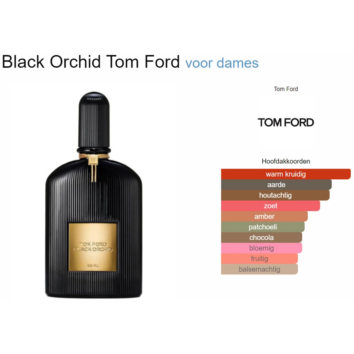 Fragrantica Parfum Tester Tom Ford Tom Ford Black Orchid Eau de Parfum voor Dames en Heren Eau de Parfum | Parfumstaaltjes
