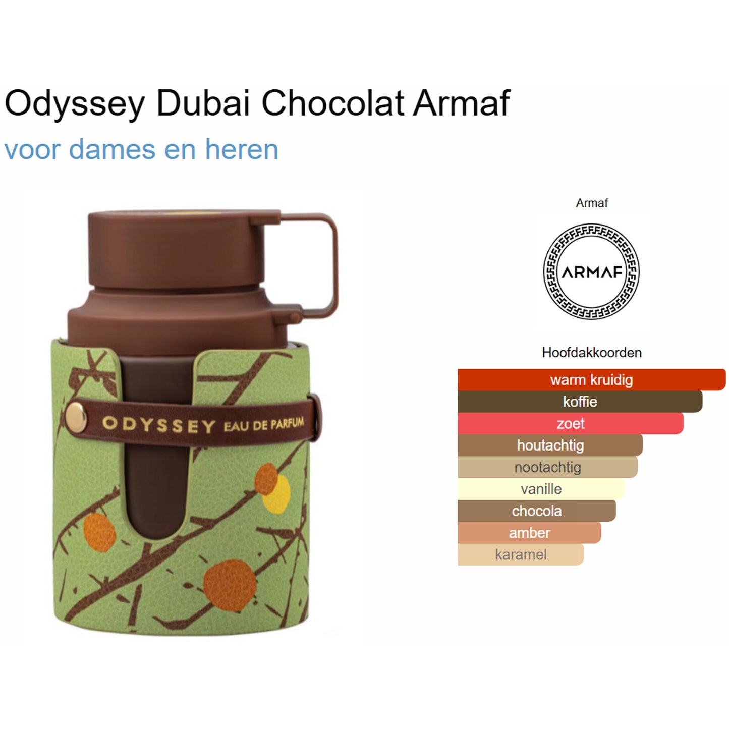 Armaf Odyssey Dubai Chocolat Eau de Parfum voor Dames en Heren