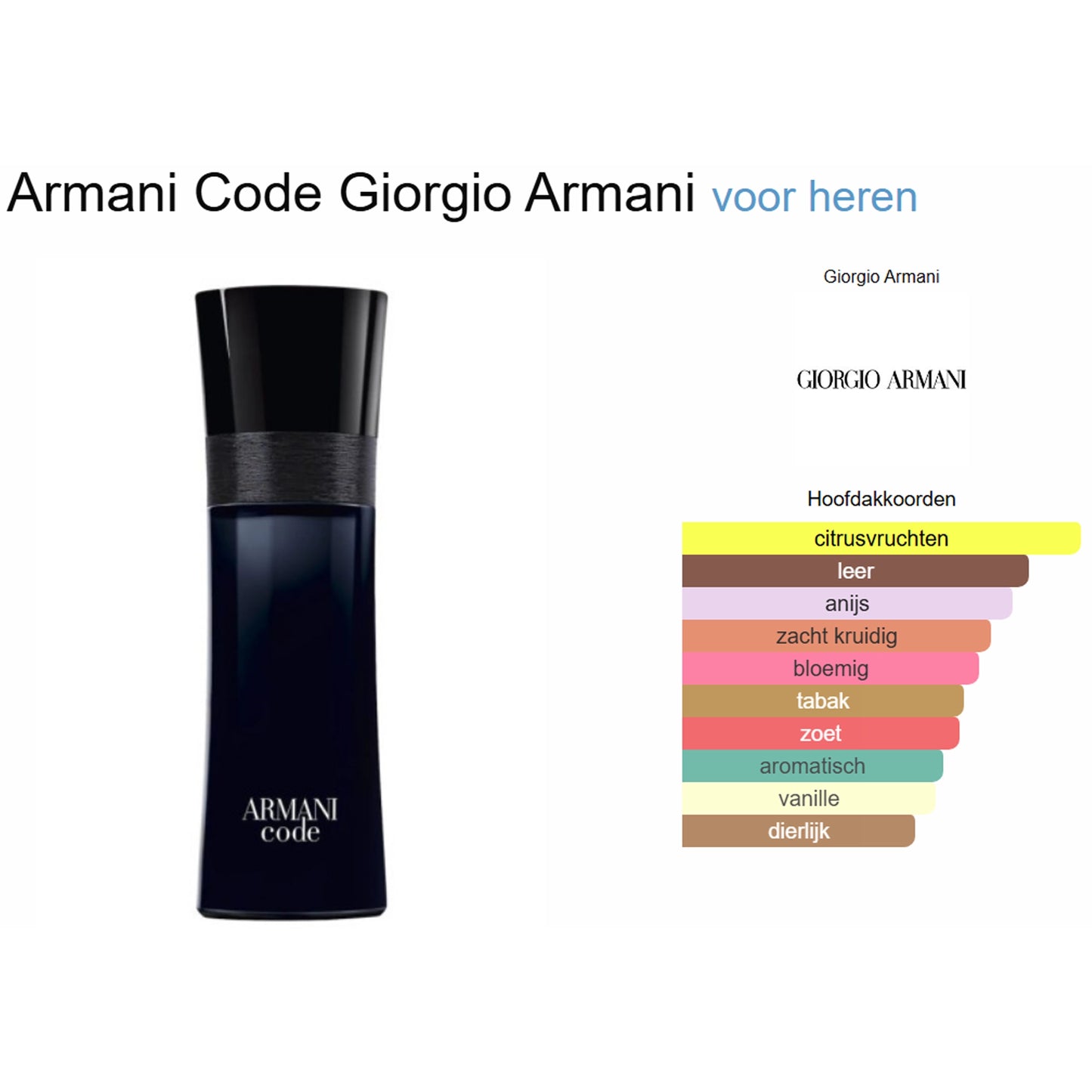 Giorgio Armani Code Eau de Toilette voor Heren
