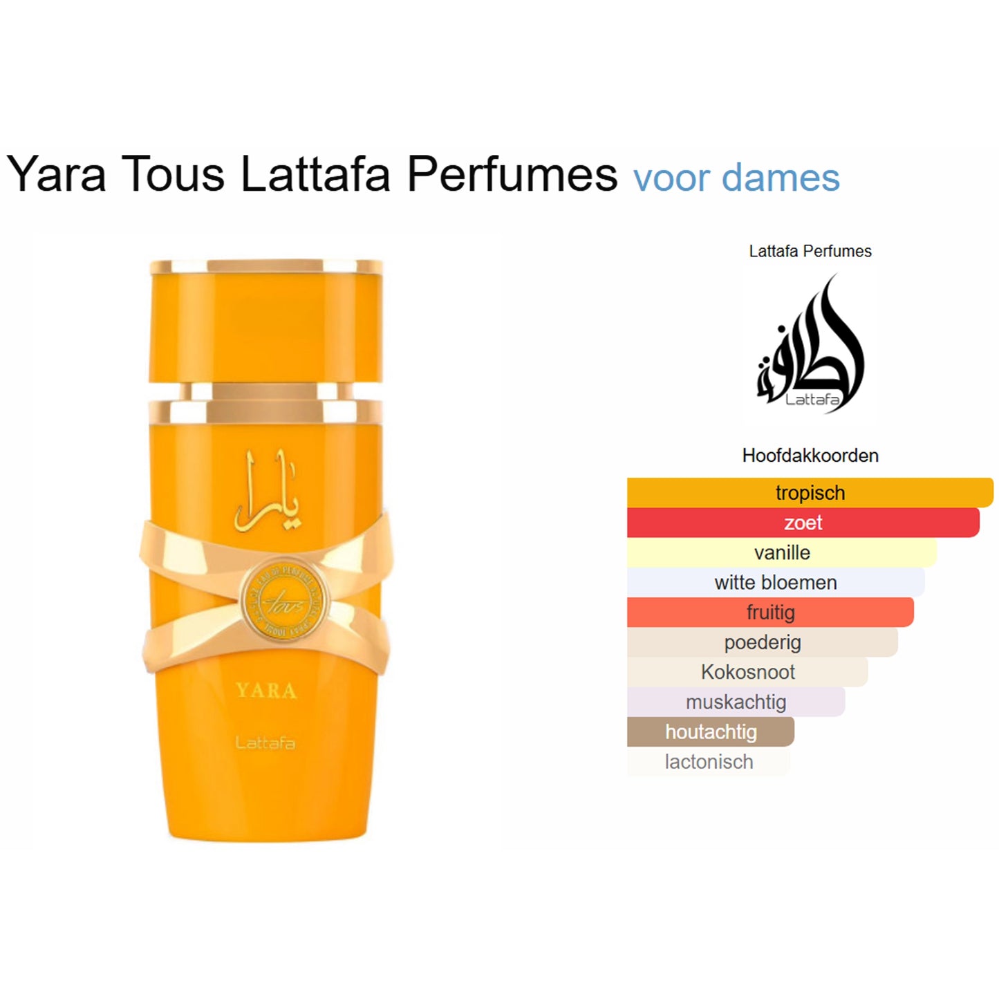 Lattafa Yara Tous Eau de Parfum voor Dames