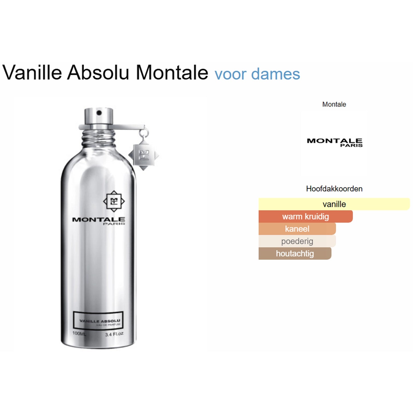 Montale Vanille Absolu Eau de Parfum voor Dames
