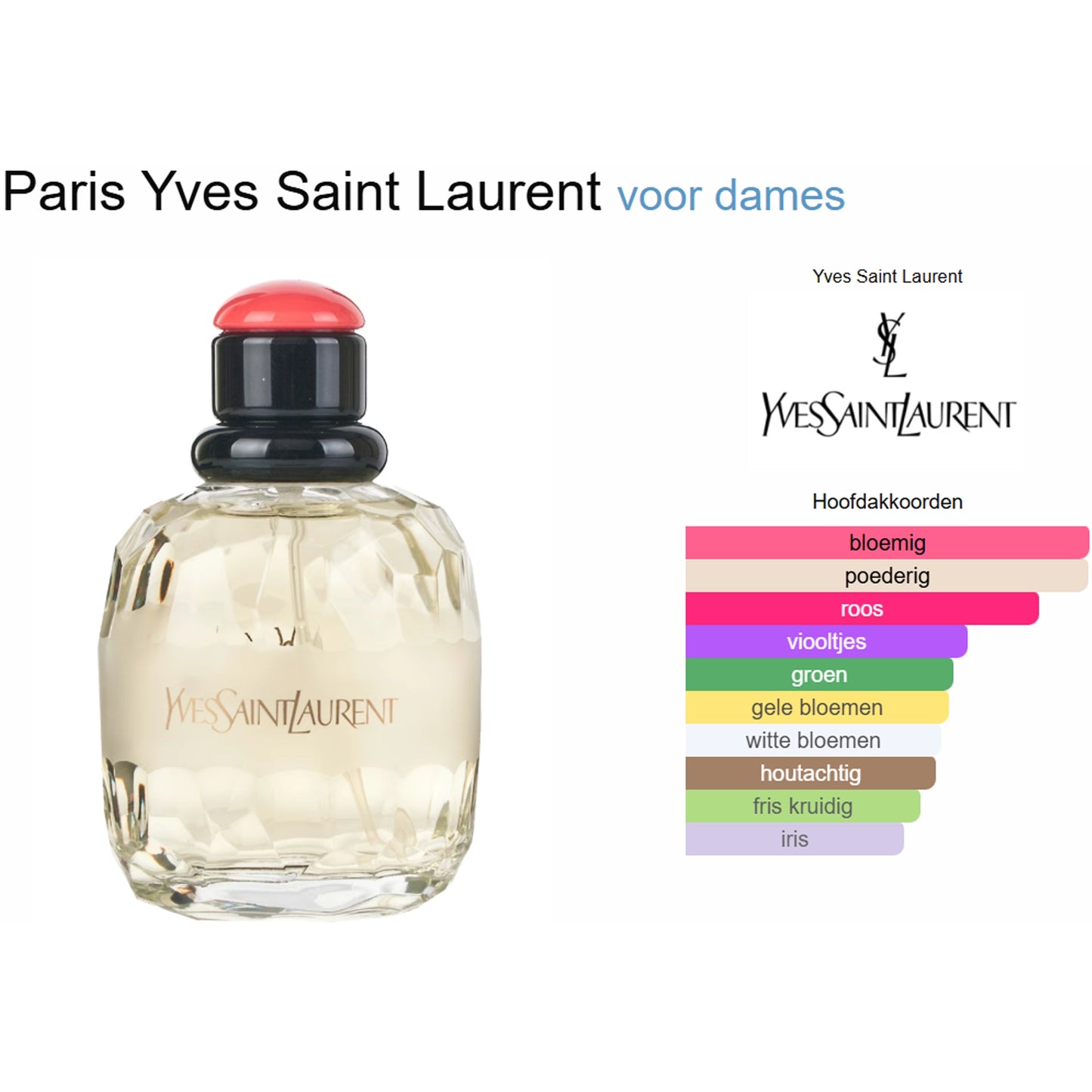 Yves Saint Laurent Paris Eau de Toilette voor Dames