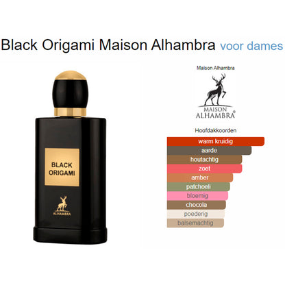 Maison Alhambra Black Origami (Edp) voor Dames en Heren