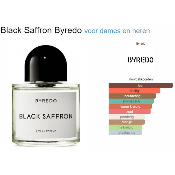 Byredo Black Saffron | Buy Perfume Samples | Parfumstaaltjes.be