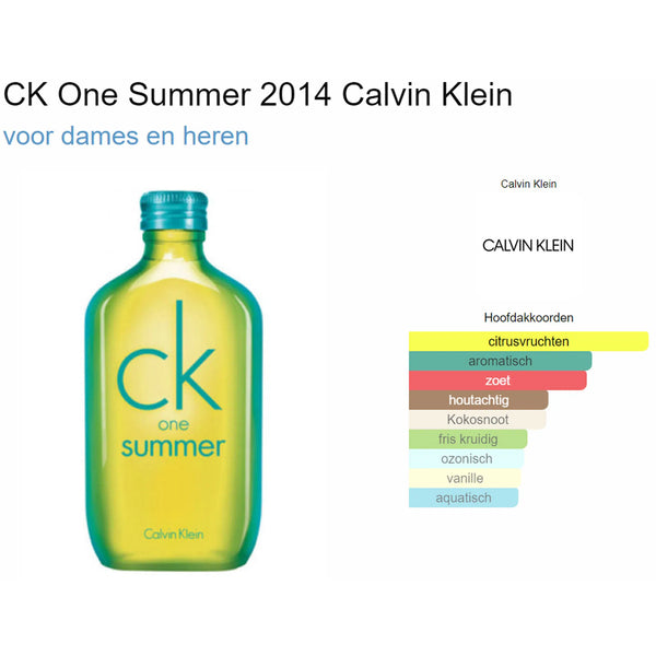 Calvin Klein CK One Summer 2014 | Buy Perfume Samples | Sample