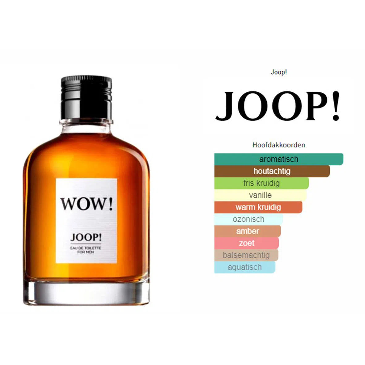 Fragrantica Parfum Tester JOOP! Joop! Wow! Eau de Toilette voor Heren Eau de Toilette | Parfumstaaltjes