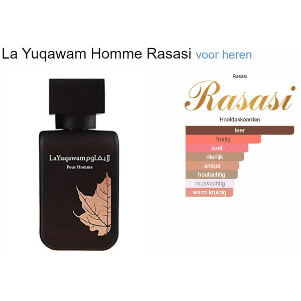 Rasasi La Yuqawam Homme Parfum Staaltjes Kopen