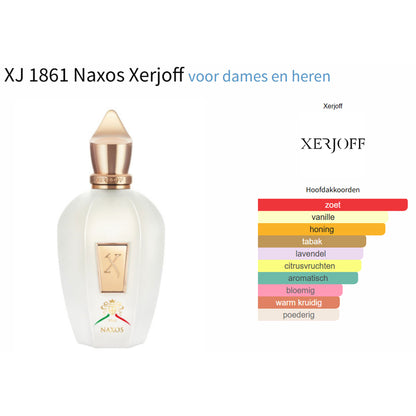 Fragrantica Parfum Tester Xerjoff Xerjoff XJ 1861 Naxos Parfum voor Dames en Heren Parfum | Parfumstaaltjes