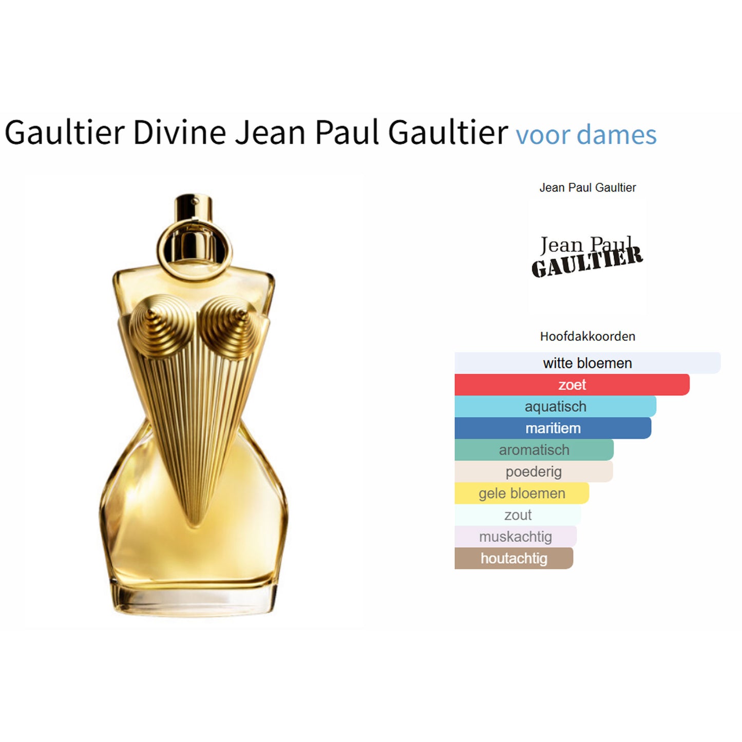 Jean Paul Gaultier Gaultier Divine (Edp) voor Dames