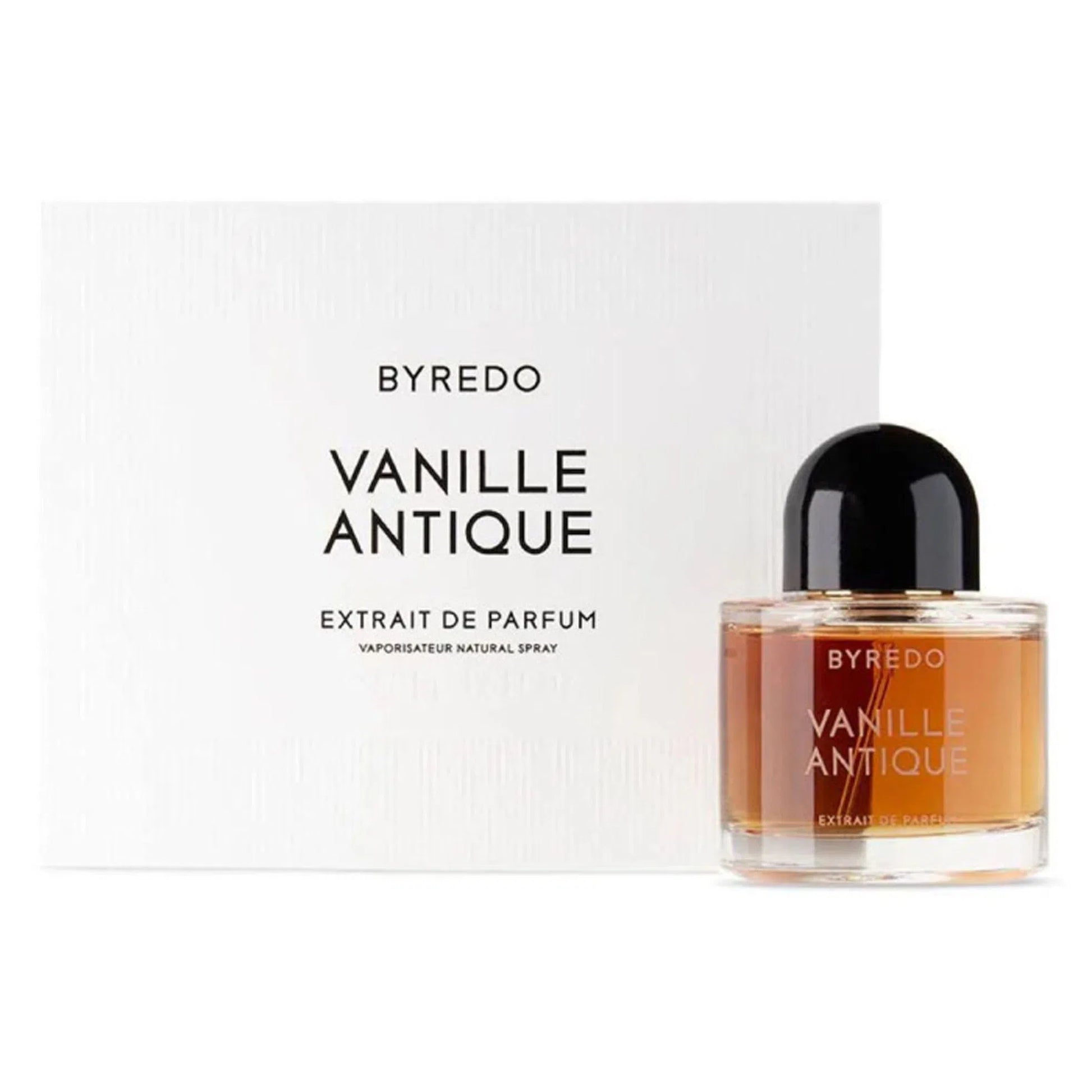 Parfum Staaltje Fles en Doos Byredo Byredo Extracts Vanille Antique Extrait de Parfum voor Dames en Heren Parfum | Parfumstaaltjes