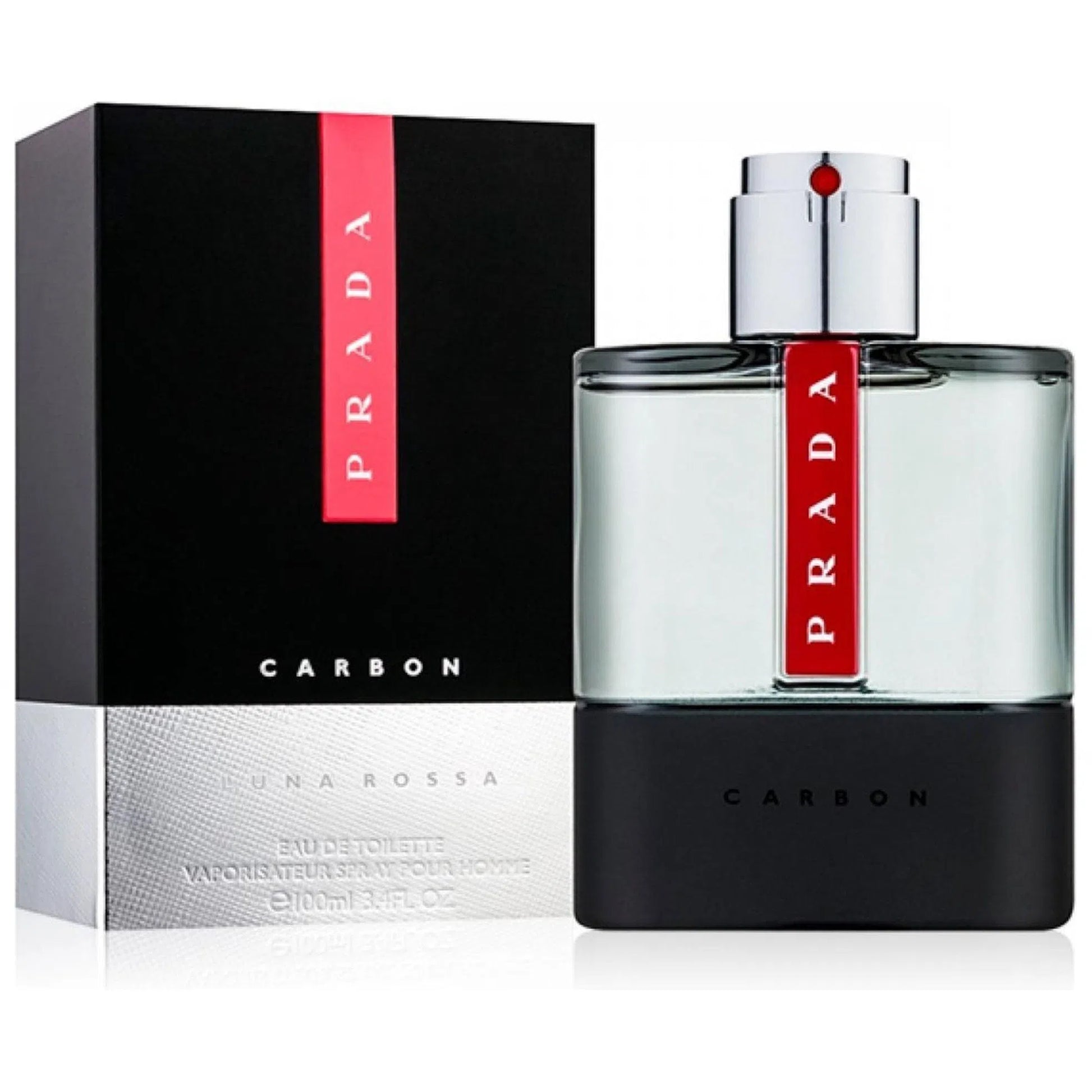 Parfum Staaltje Fles en Doos Prada Prada Luna Rossa Carbon Eau de Toilette voor Heren Eau de Toilette | Parfumstaaltjes