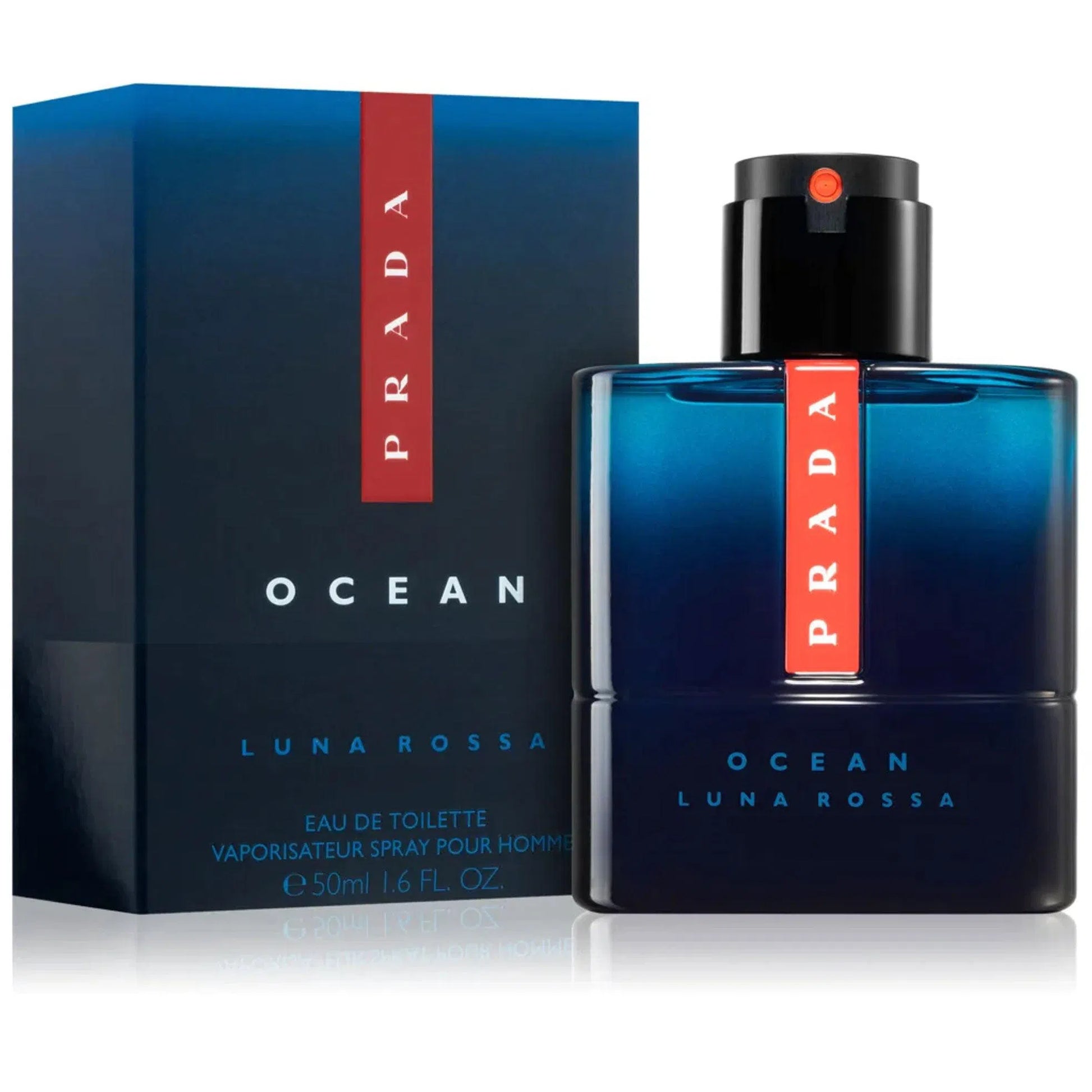 Parfum Staaltje Fles en Doos Prada Prada Luna Rossa Ocean Eau de Parfum voor Heren Eau de Parfum | Parfumstaaltjes