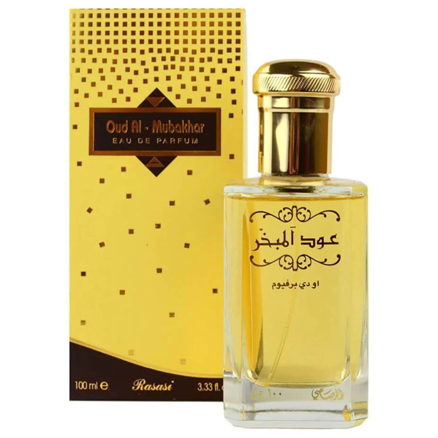 Parfum Staaltje Fles en Doos Rasasi Rasasi Oudh Al Mubakhhar Eau de Parfum voor Dames en Heren Eau de Parfum | Parfumstaaltjes