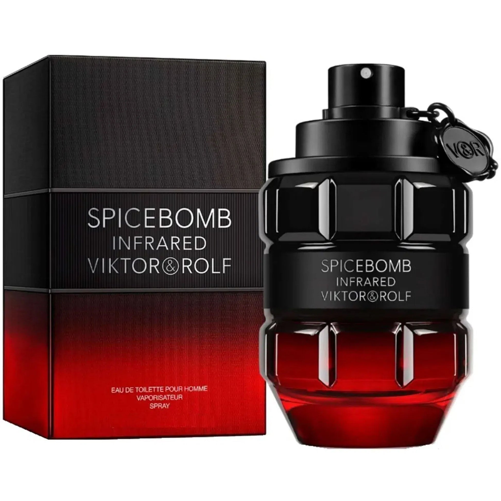 Parfum Staaltje Fles en Doos Viktor & Rolf Viktor & Rolf Spicebomb Infrared Eau de Toilette voor Heren Eau de Toilette | Parfumstaaltjes