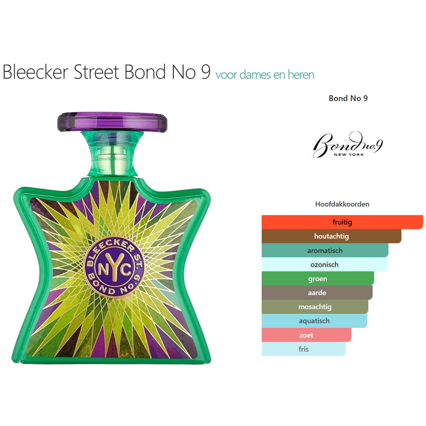 Bond No 9 Bleecker Street Eau de Parfum voor Dames en Heren