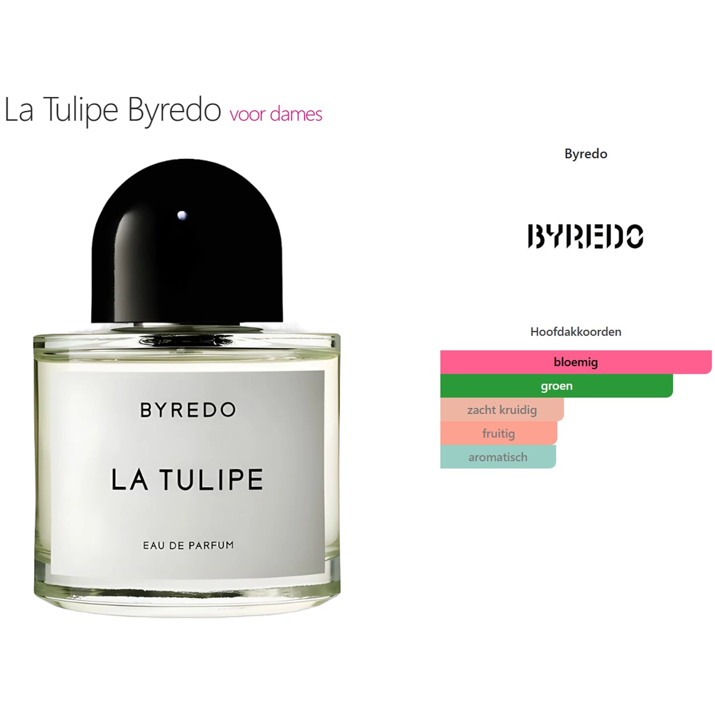 Byredo Ep La Tulipe Eau de Parfum voor Dames