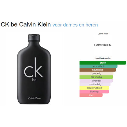 Calvin Klein CK Be Eau de Toilette voor Dames en Heren