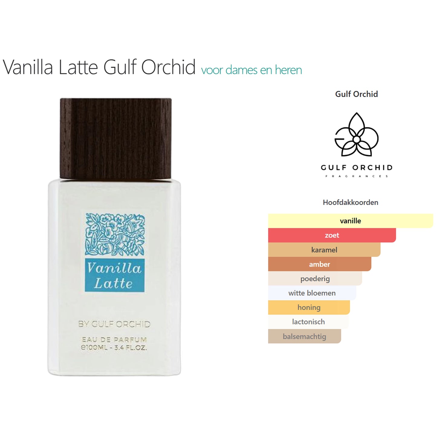 Gulf Orchid Vanilla Latte Eau de Parfum voor Dames en Heren