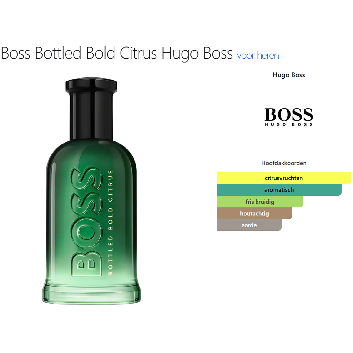 Hugo Boss Boss Bottled Bold Citrus Eau de Parfum voor Heren