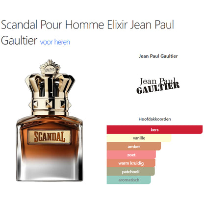 Jean Paul Gaultier X Scandal Pour Homme Elixir voor Heren