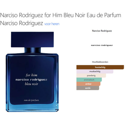 Narciso Rodriguez Bleu Noir Eau de Parfum voor Heren
