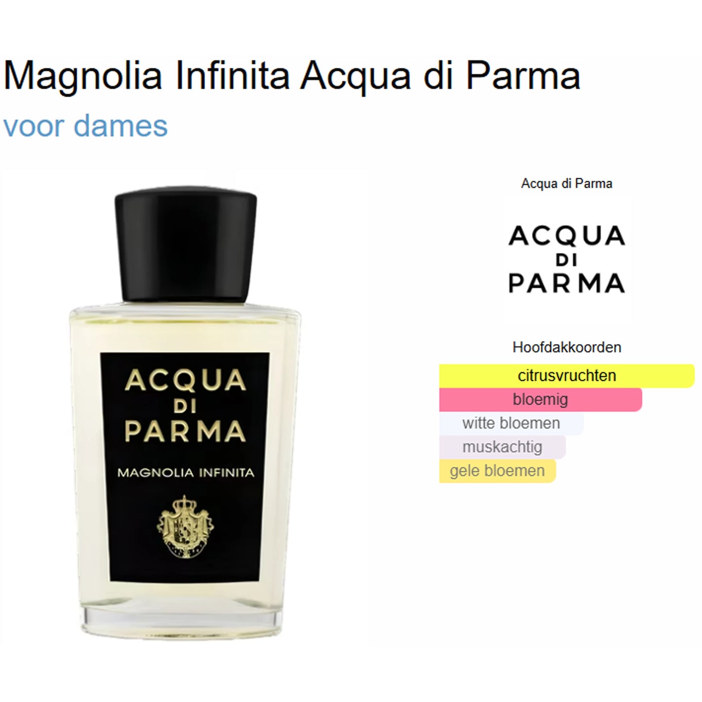 Acqua Di Parma Magnolia Infinita Eau de Parfum voor Dames