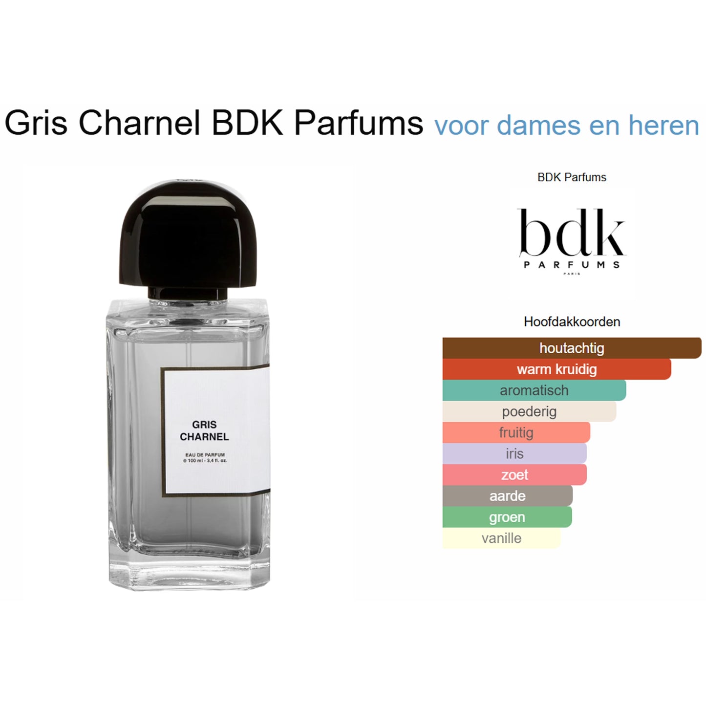 BDK Parfums Gris Charnel  Eau de Parfum voor Dames en Heren