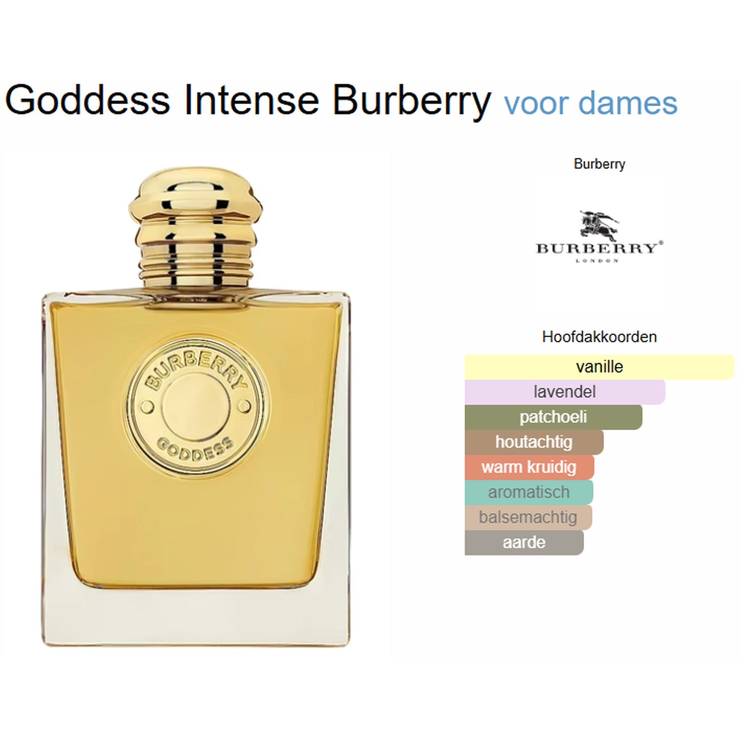 Burberry Goddess Intense Eau de Parfum voor Dames
