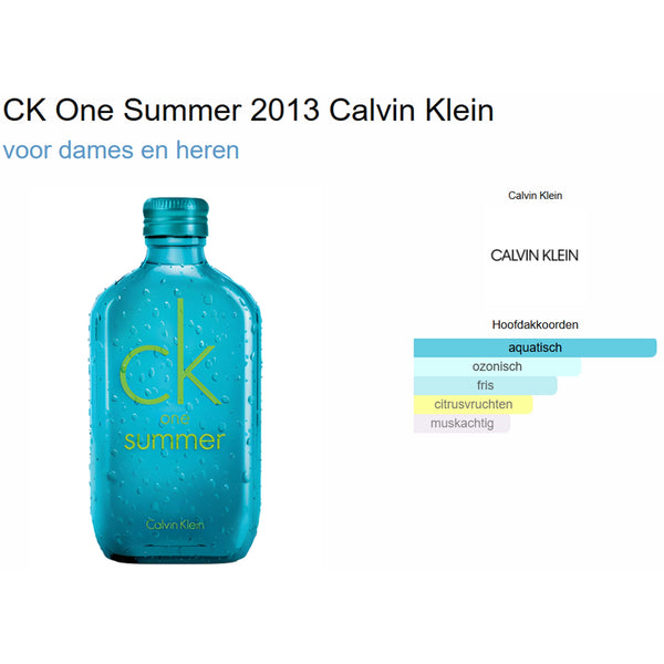 Calvin Klein CK One Summer 2013 | Buy Perfume Samples | Sample