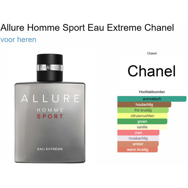 Chanel Allure Homme Sport Eau Extreme Parfum Buy Parfumstaaltjes.be