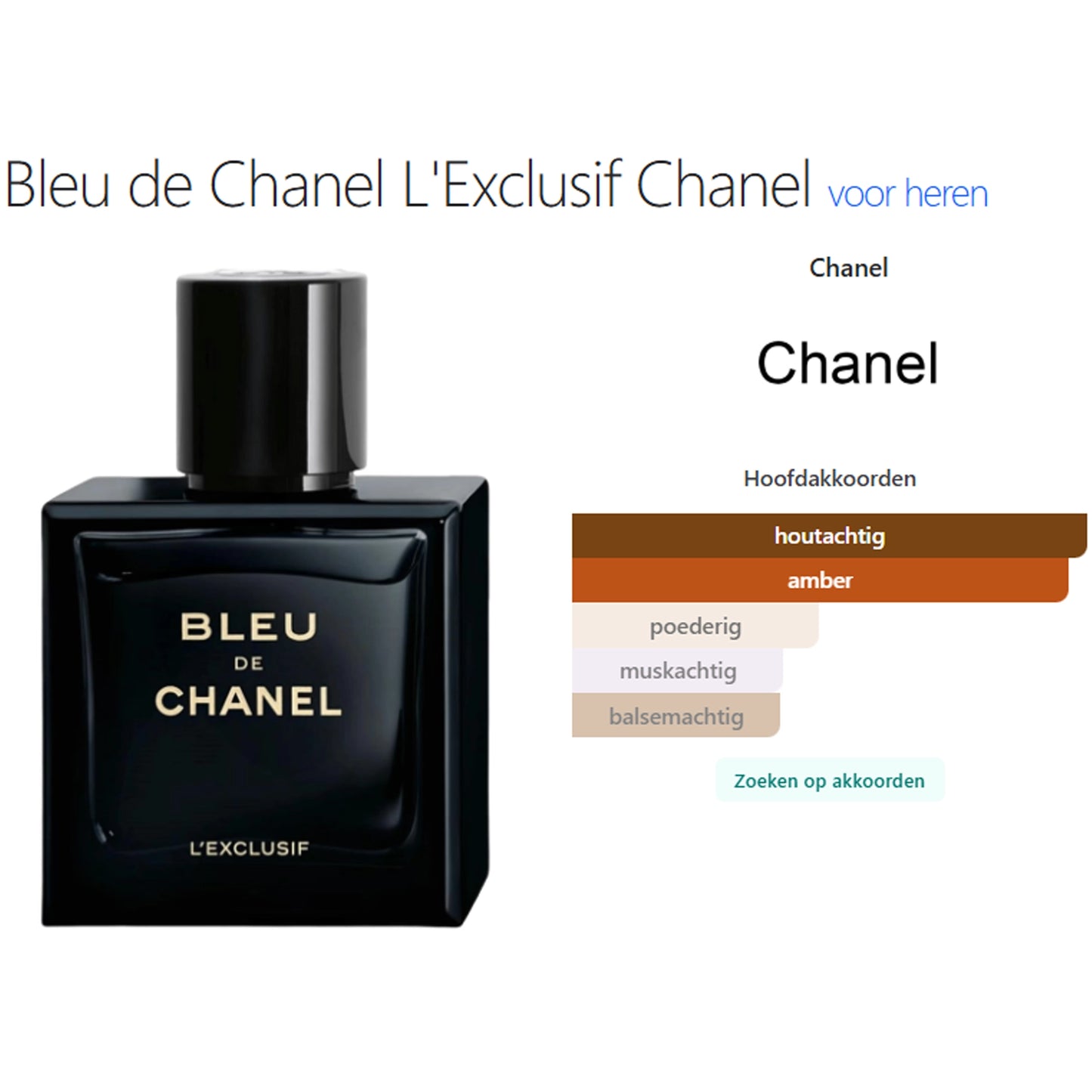 Chanel Bleu de Chanel L'Exclusif Parfum voor Heren