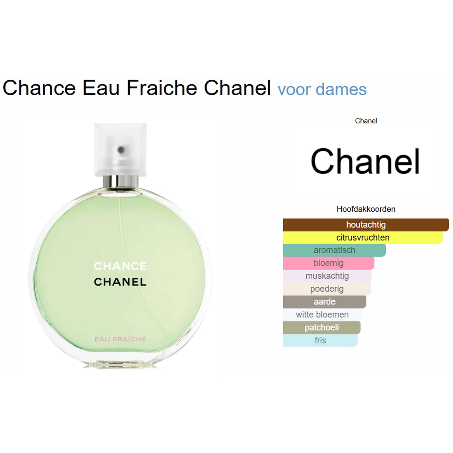 Chanel Chance Eau Fraiche Eau de Toilette voor Dames