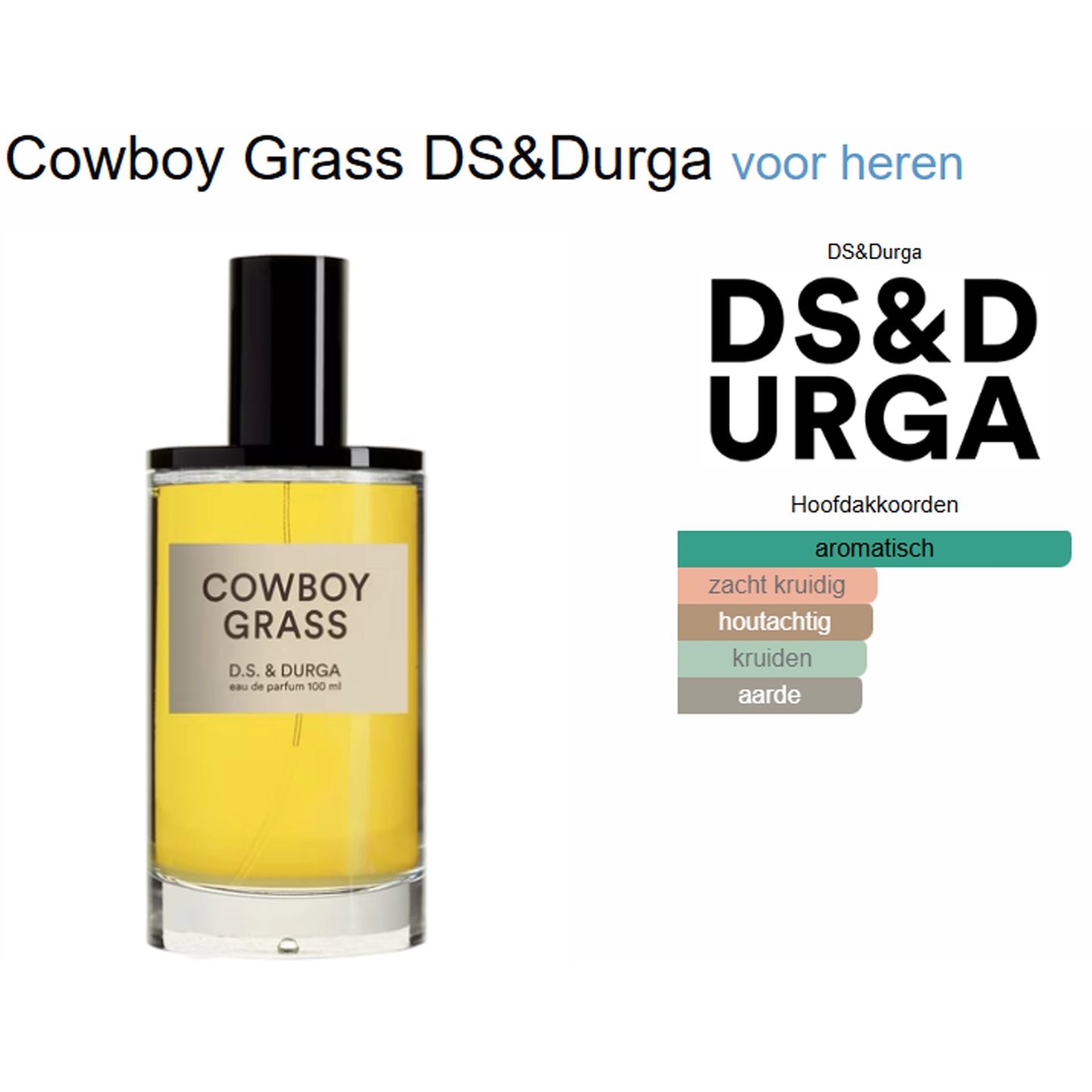 DS&Durga Cowboy Grass Eau de Parfum voor Heren