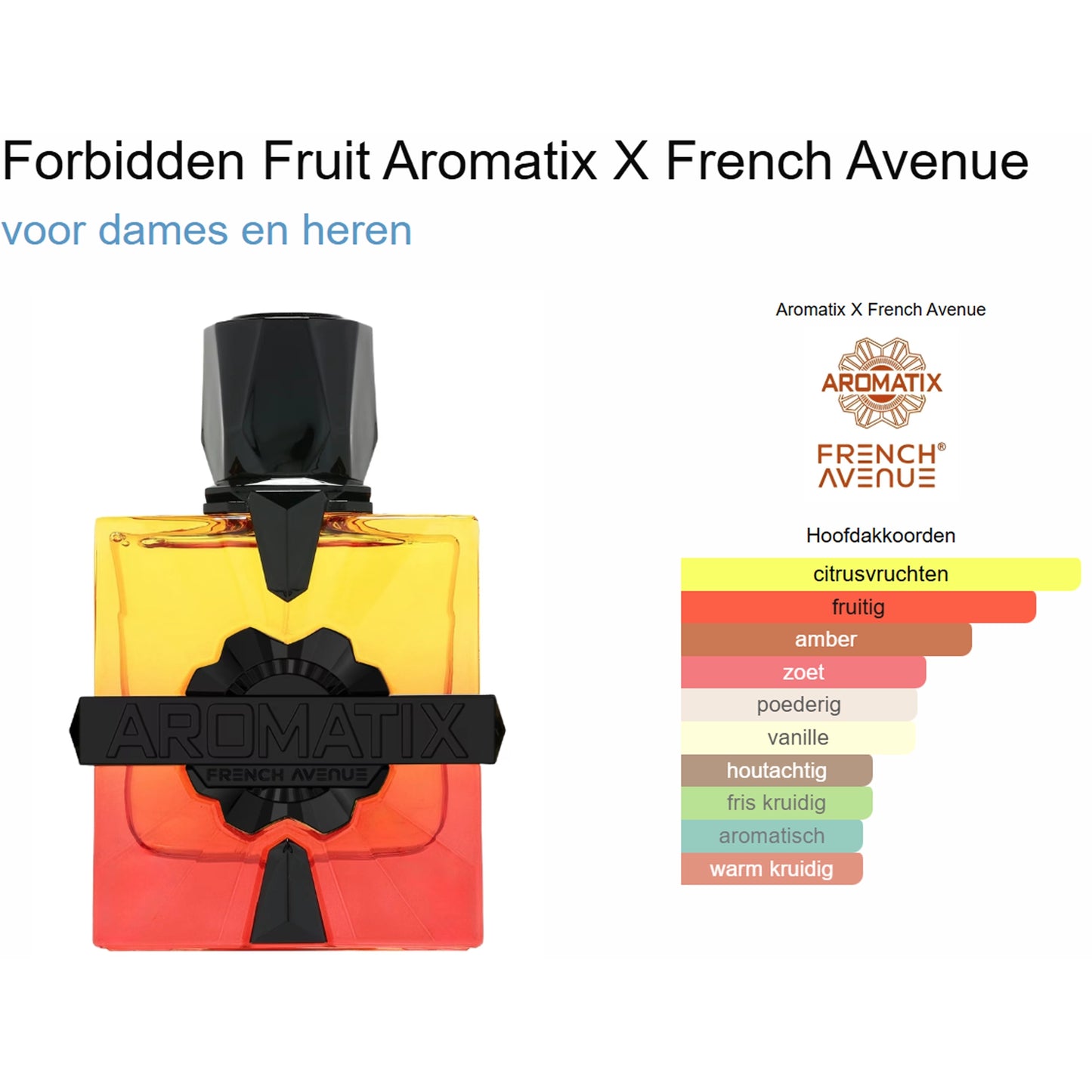 French Avenue Aromatix X Forbidden Fruit Extrait de Parfum voor Dames en Heren