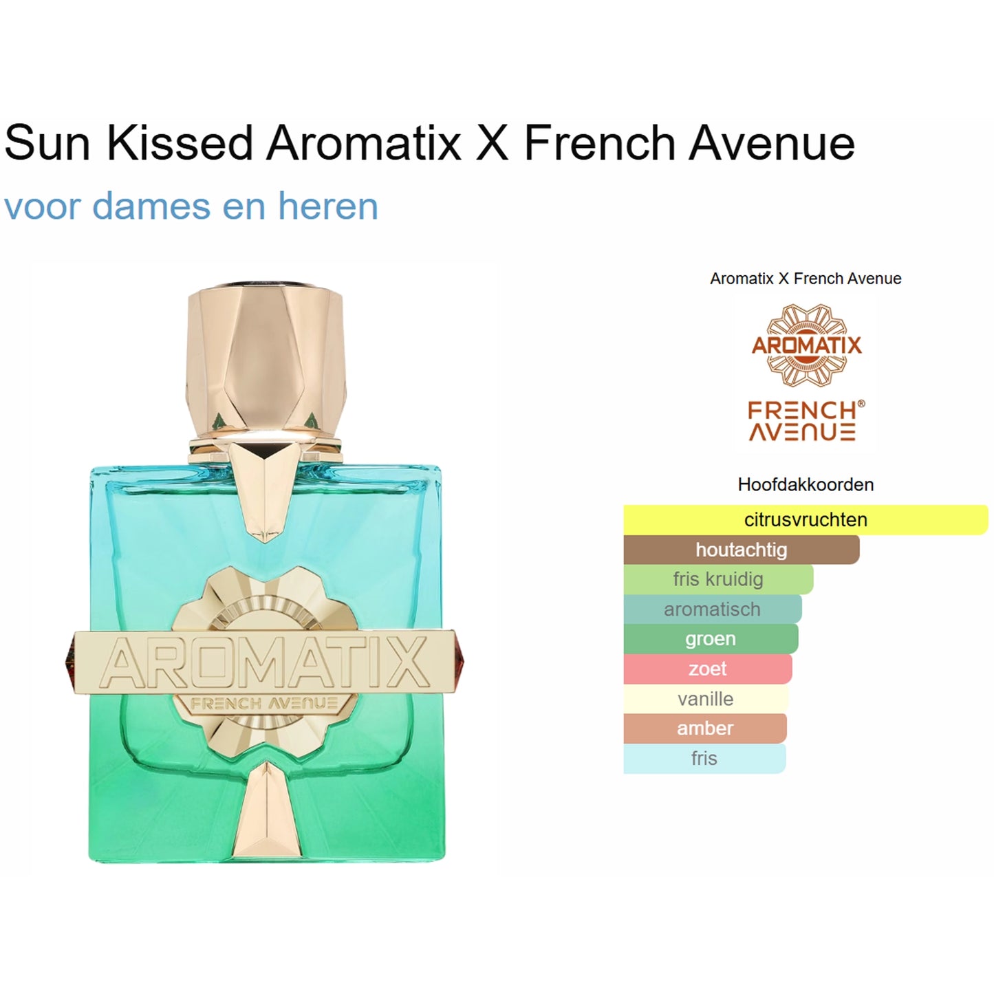 French Avenue Aromatix X Sun Kissed Extrait de Parfum voor Dames en Heren