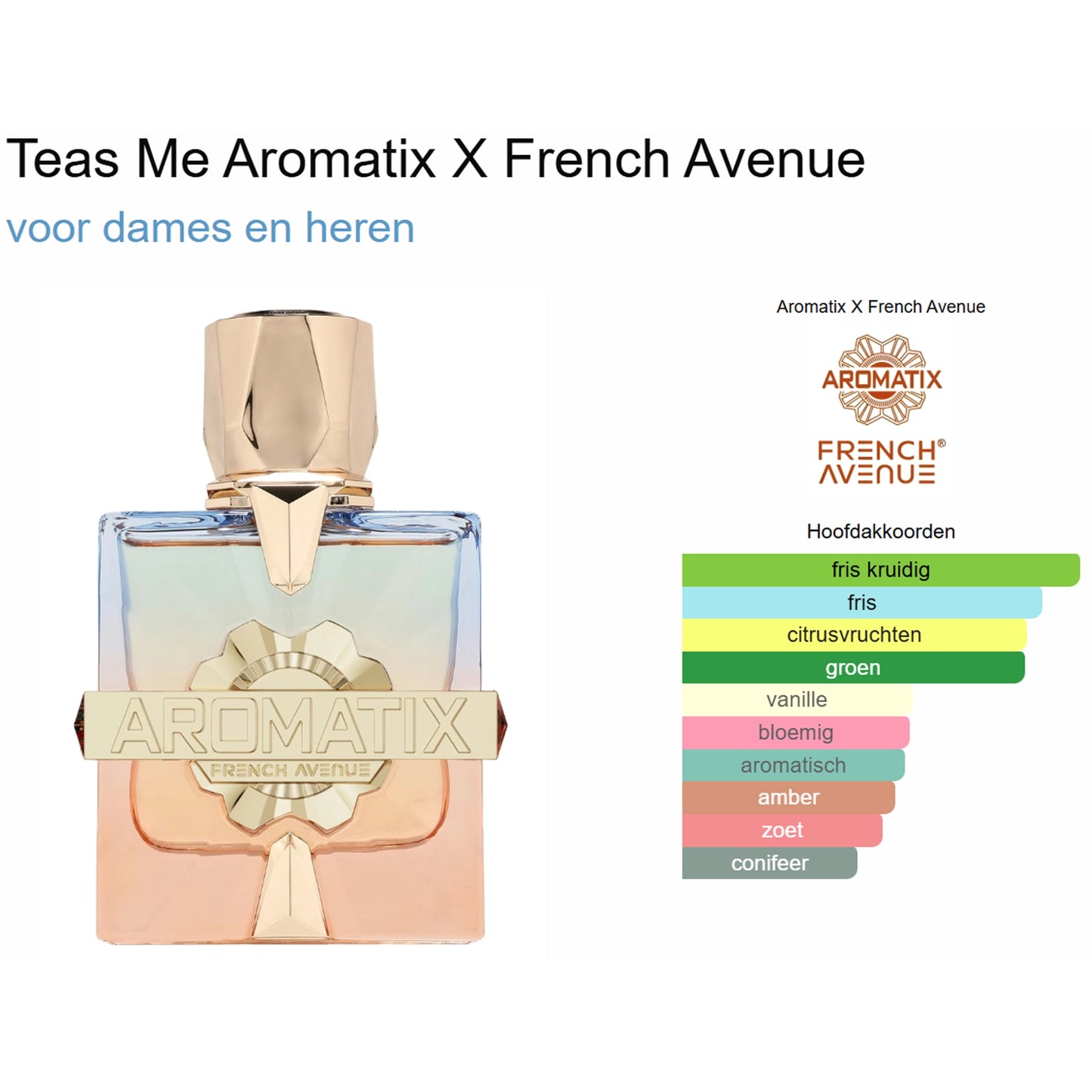 French Avenue Aromatix X Teas Me Extrait de Parfum voor Dames en Heren