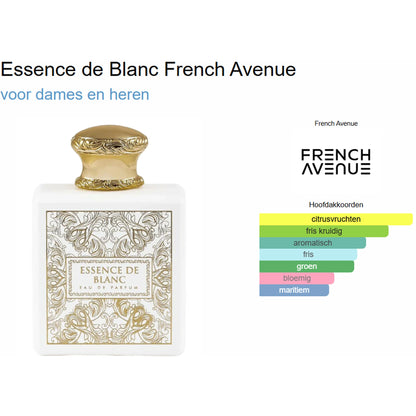 French Avenue Essence de Blanc Eau de Parfum voor Dames en Heren