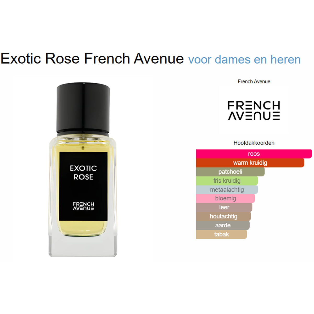 Exotic Notes Achetez des échantillons du parfum French Avenue Exotic Rose sur ...
