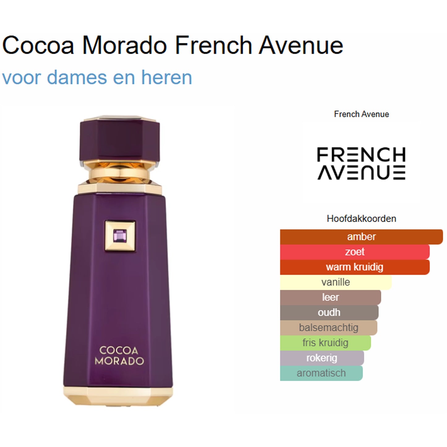 French Avenue Cocoa Morado Eau de Parfum for Women and Men 
