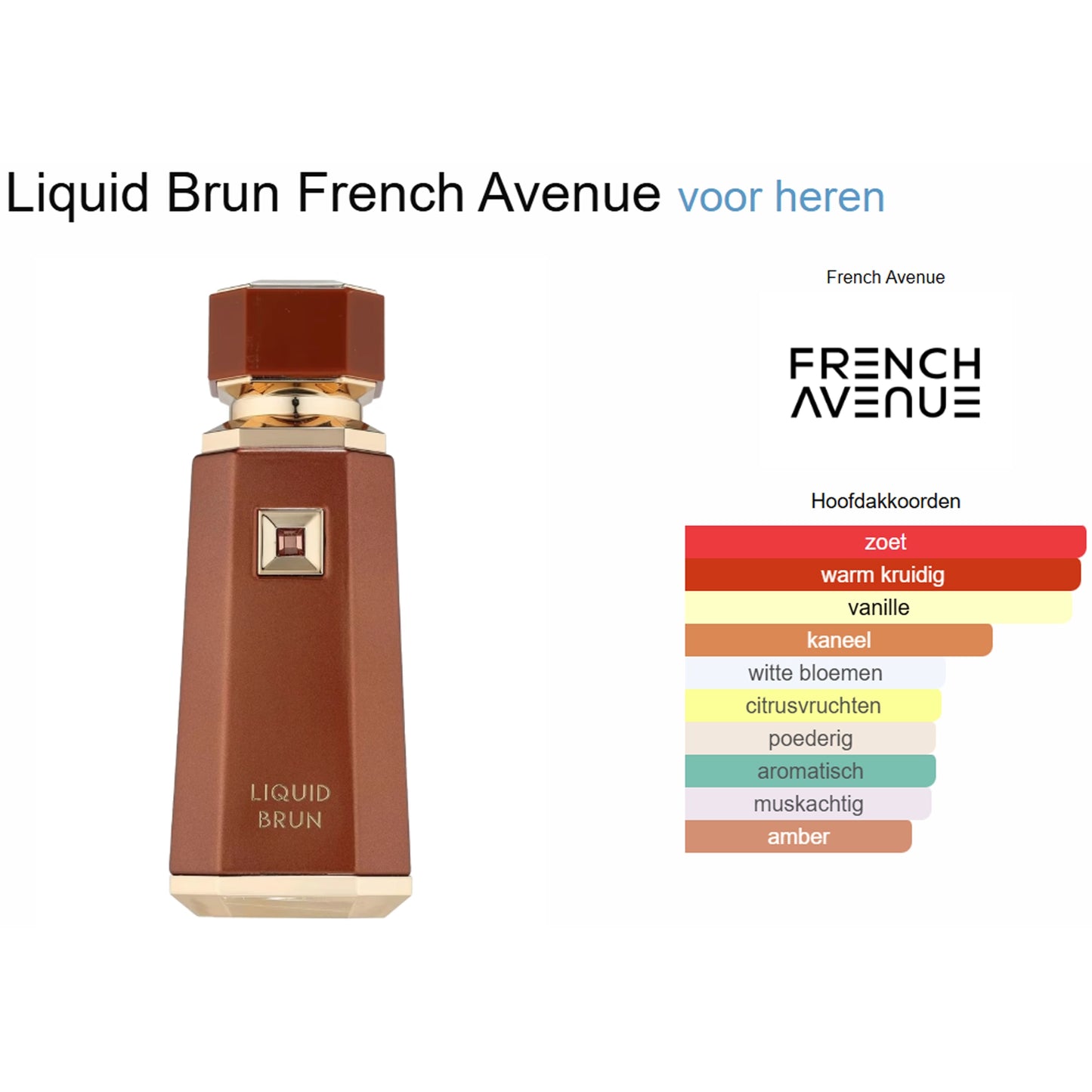 French Avenue Liquid Brun Eau de Parfum voor Heren