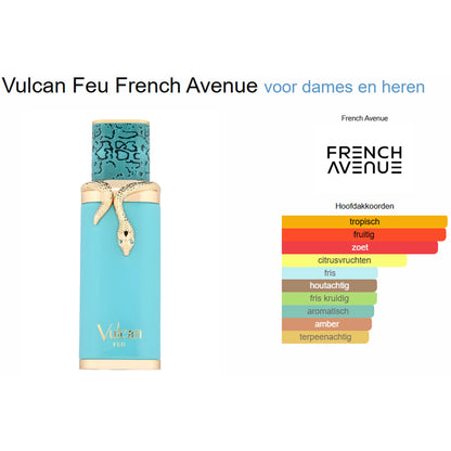 French Avenue Vulcan Feu Eau de Parfum voor Dames en Heren
