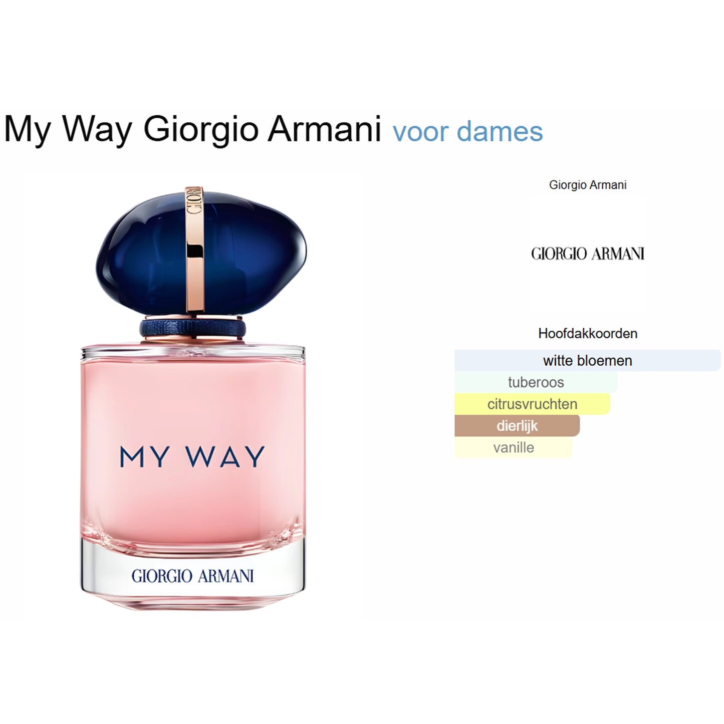 Giorgio Armani My Way Eau de Parfum voor Dames