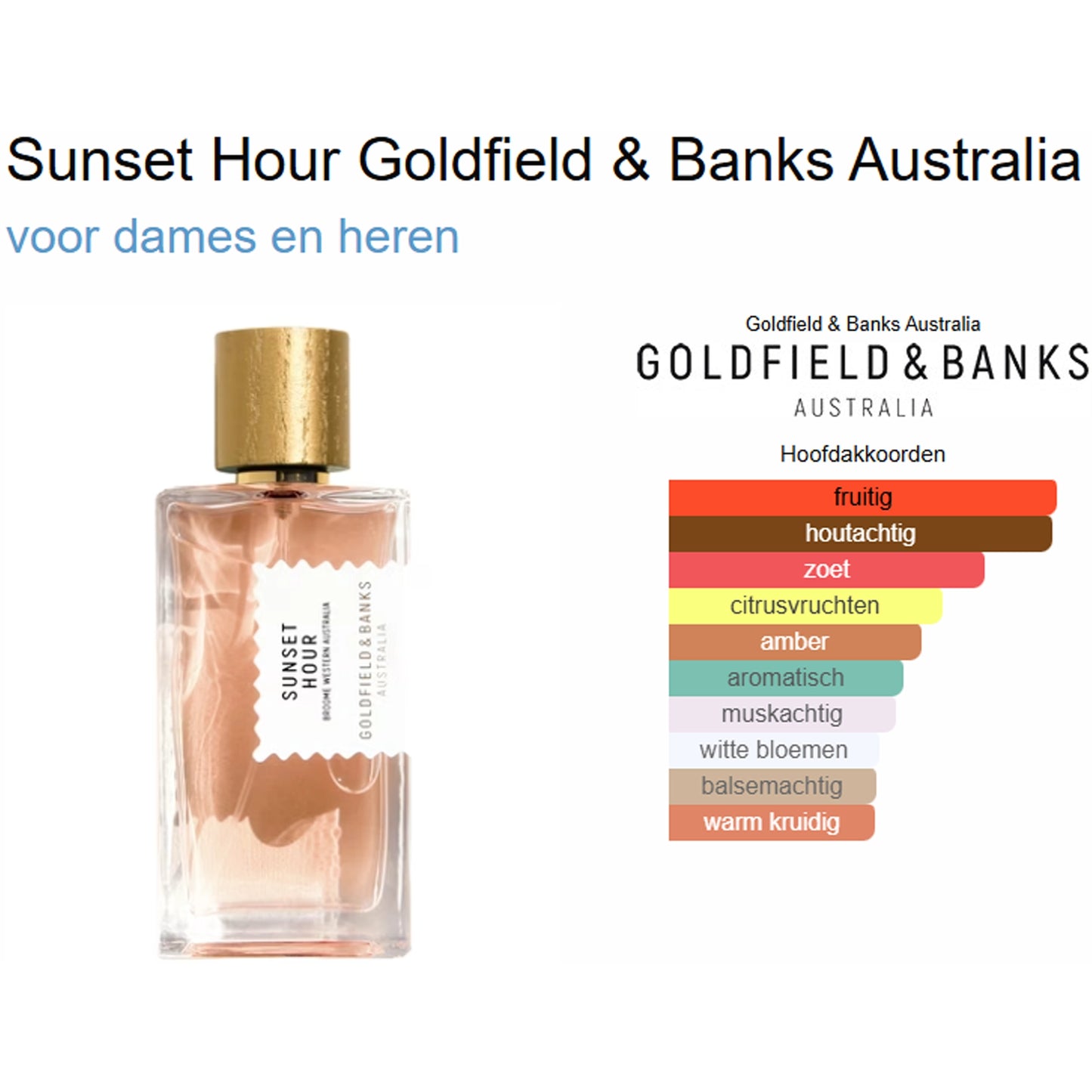 Goldfield And Banks Sunset Hour Eau de Parfum voor Dames en Heren