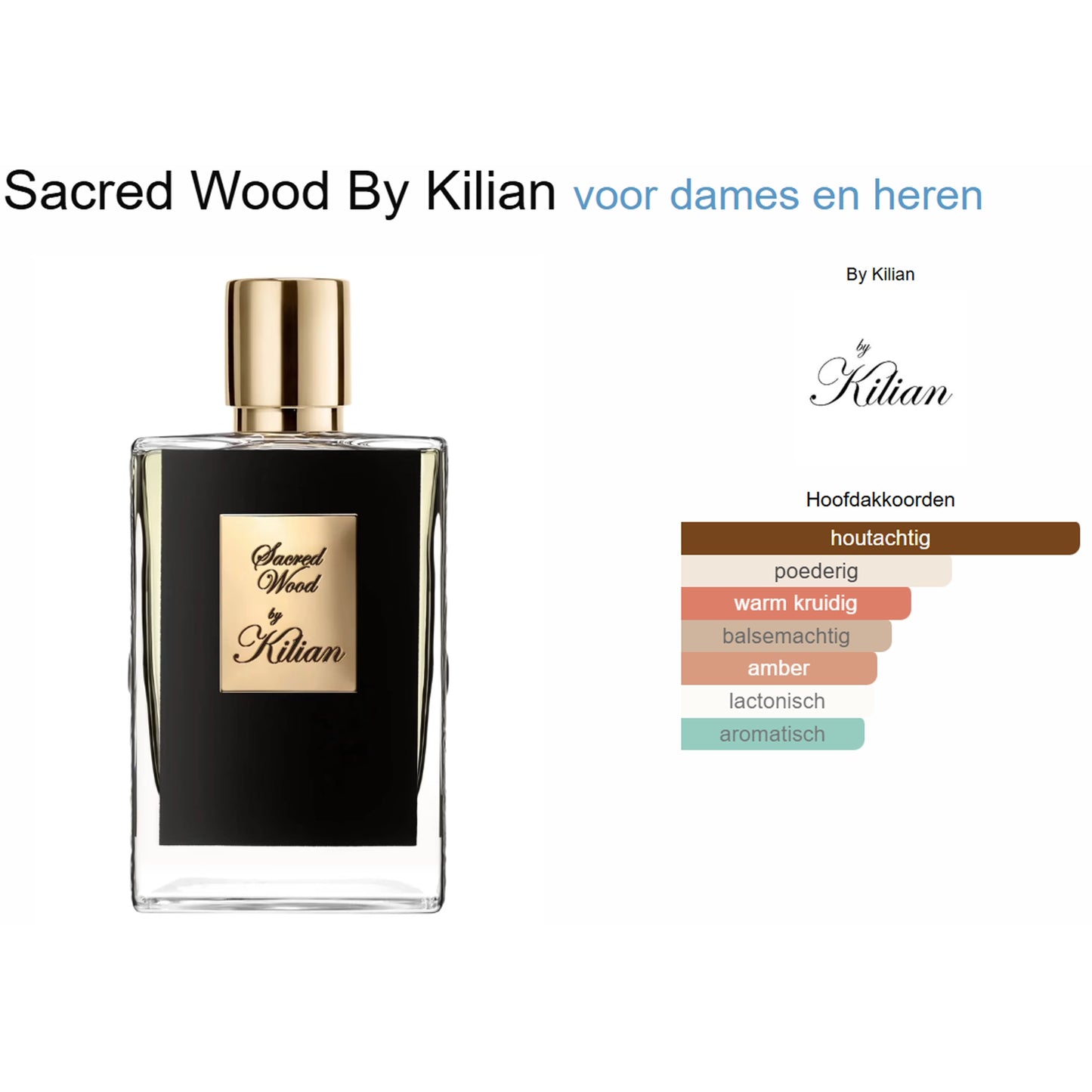 By Kilian The Cellars Sacred Wood Eau de Parfum voor Dames en Heren