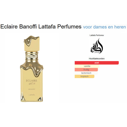 Lattafa Eclaire Banoffi Eau de Parfum voor Dames en Heren