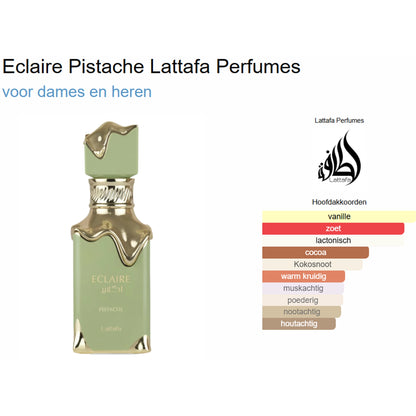Lattafa Eclaire Pistache Eau de Parfum voor Dames en Heren