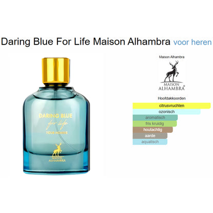 Maison Alhambra Daring Blue For Life Eau de Parfum voor Heren