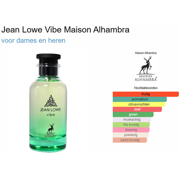 Maison Alhambra Jean Lowe Vibe | Buy Perfume Samples | Sample